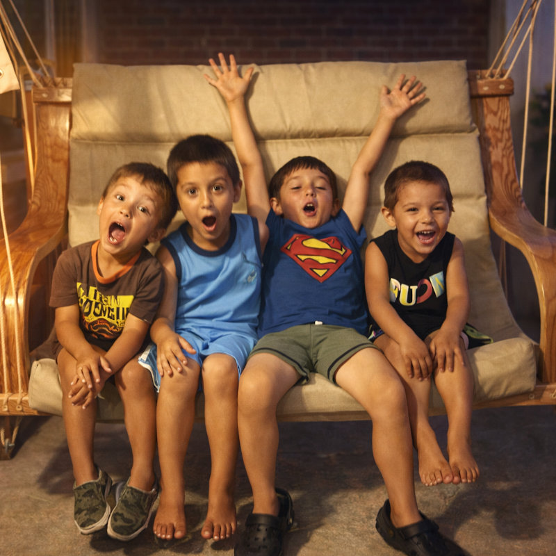 Wood Love Seat Lounger