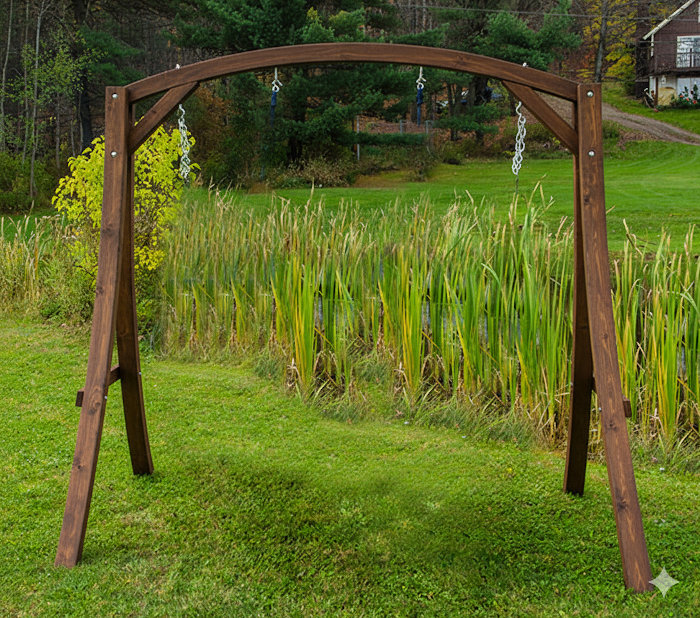 Love Seat Stand with Wood Loveseat